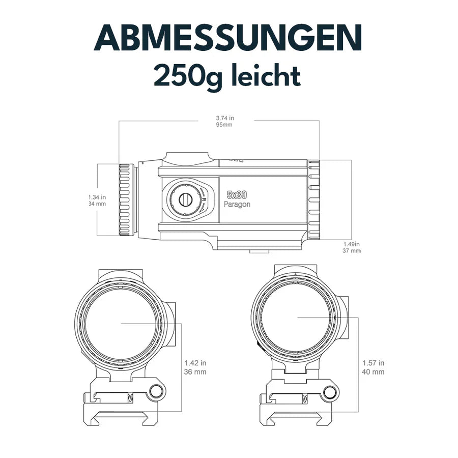 Vector Optics Paragon 5x30 suurennuslasi Micro