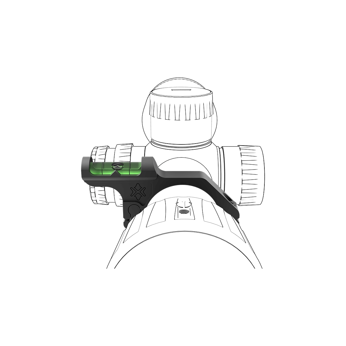 30 mm:n offset-vesivaaka kiväärikaukoputkeen