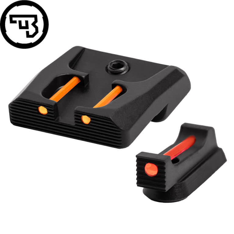 CZ P-07, CZ P-09 kiinteä rautähtäinsetti kuituoptiikalla | tyyppi B