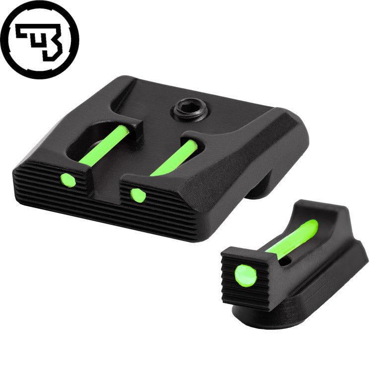 CZ P-07, CZ P-09 kiinteä rautähtäinsetti kuituoptiikalla | tyyppi B