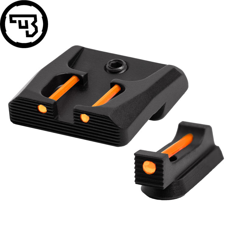 CZ P-07, CZ P-09 kiinteä rautähtäinsetti kuituoptiikalla | tyyppi B