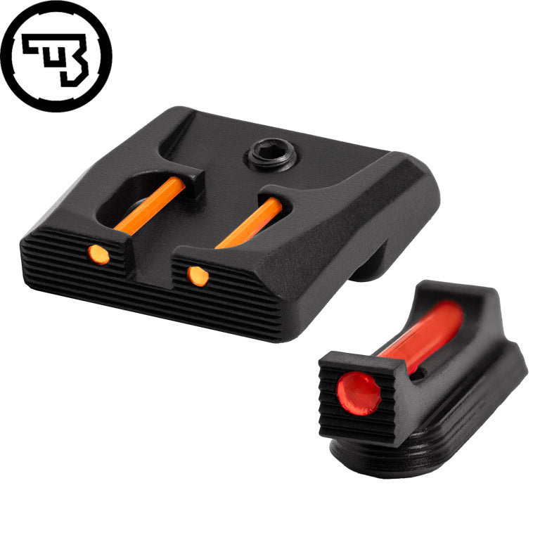 CZ P-07, CZ P-09 kiinteä rautähtäinsetti kuituoptiikalla | tyyppi B