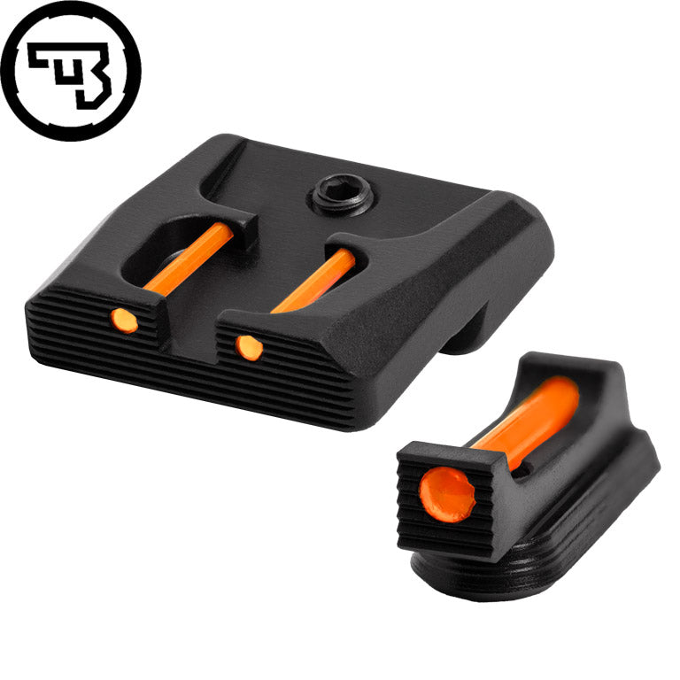 CZ P-07, CZ P-09 kiinteä rautähtäinsetti kuituoptiikalla | tyyppi B