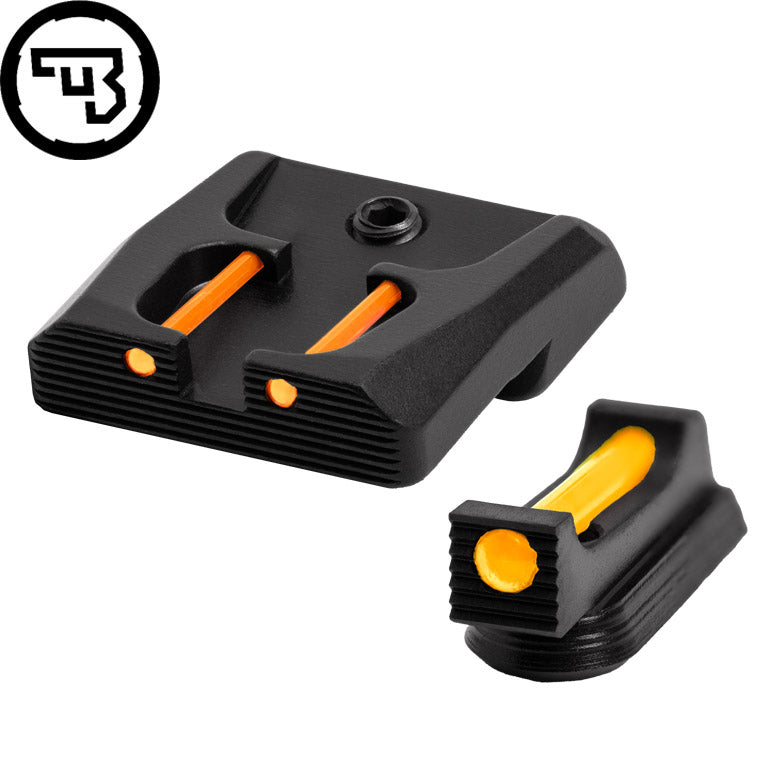 CZ P-07, CZ P-09 kiinteä rautähtäinsetti kuituoptiikalla | tyyppi B