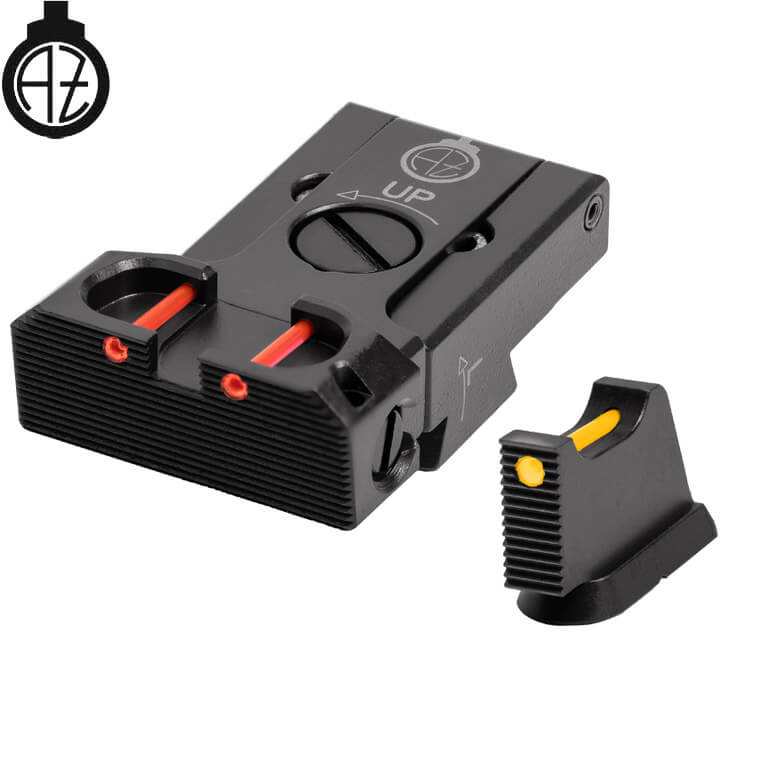 CZ 75B, CZ P-01, CZ 75 SP-01 säädettävät rautähtäimet | kuituoptinen B