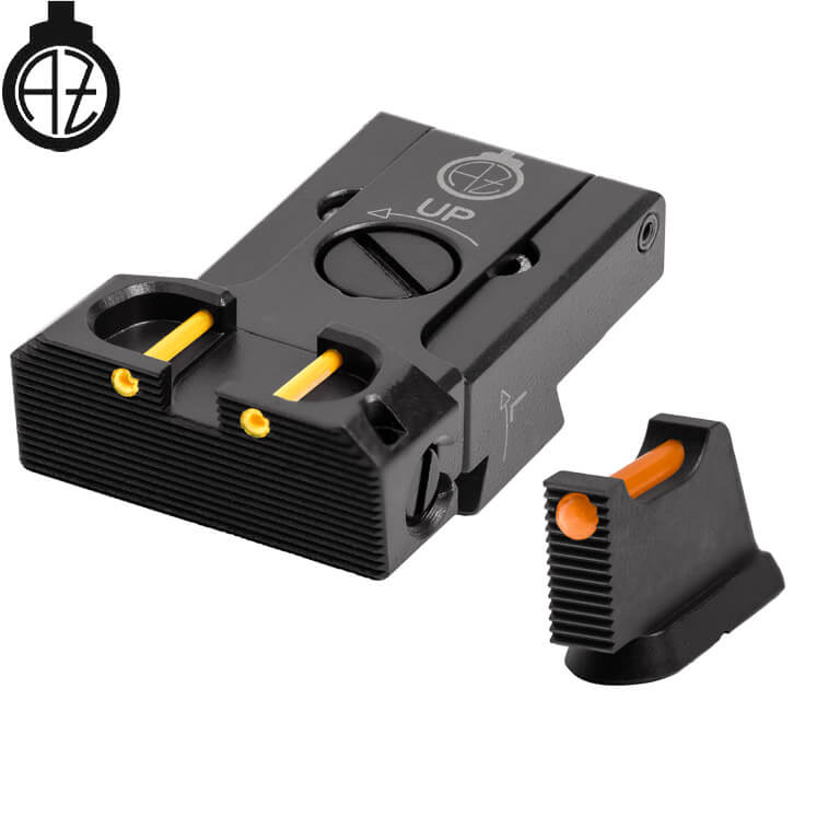 CZ 75B, CZ P-01, CZ 75 SP-01 säädettävät rautähtäimet | kuituoptinen B