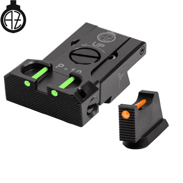CZ P-10 säädettävät rautähtäimet | kuituoptinen B