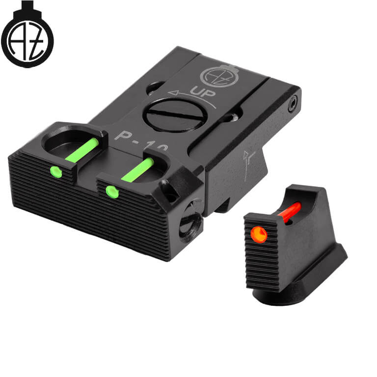 CZ P-10 säädettävät rautähtäimet | kuituoptinen B