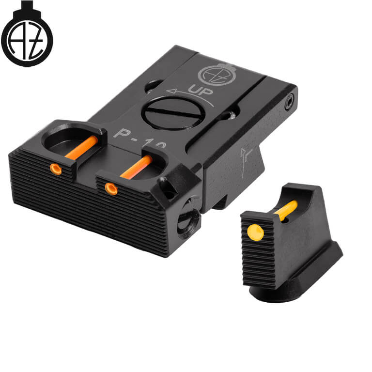 CZ P-10 säädettävät rautähtäimet | kuituoptinen B