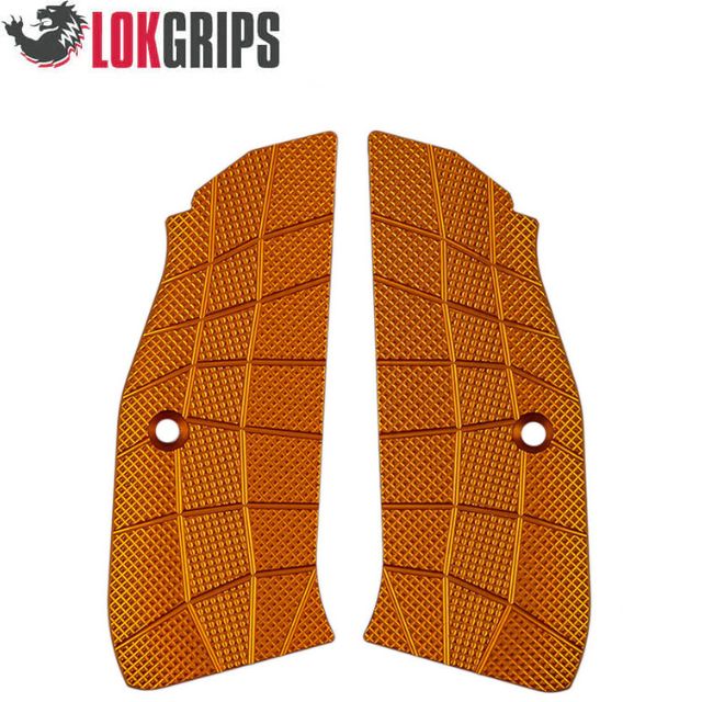 CZ 75 P-01, CZ 75 Compact alu kahvapaneelit | Gridlok orange