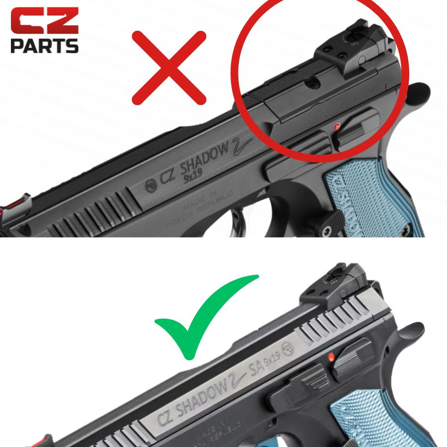 CZ Shadow 2, CZ 75 SP-01 Shadow punapistetähtäinkiinnike universal | type V1