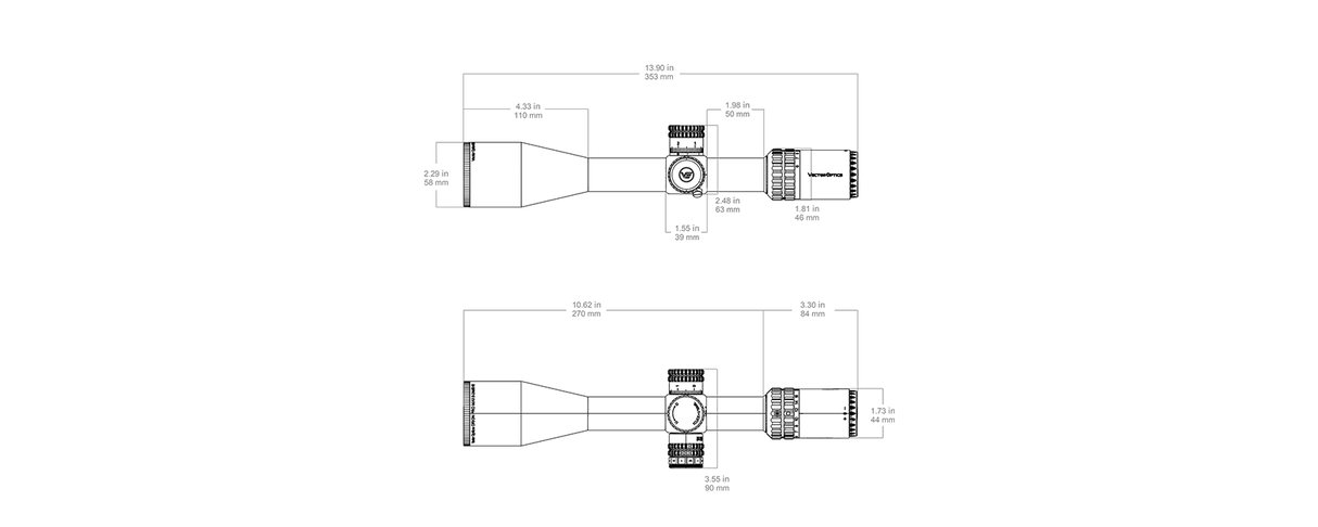 Vector Optics Orion Pro Max 6-24x50 MIL HD FFP kiväärikaukoputki