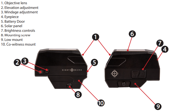 Sightmark Volta Solar punapistetähtäin