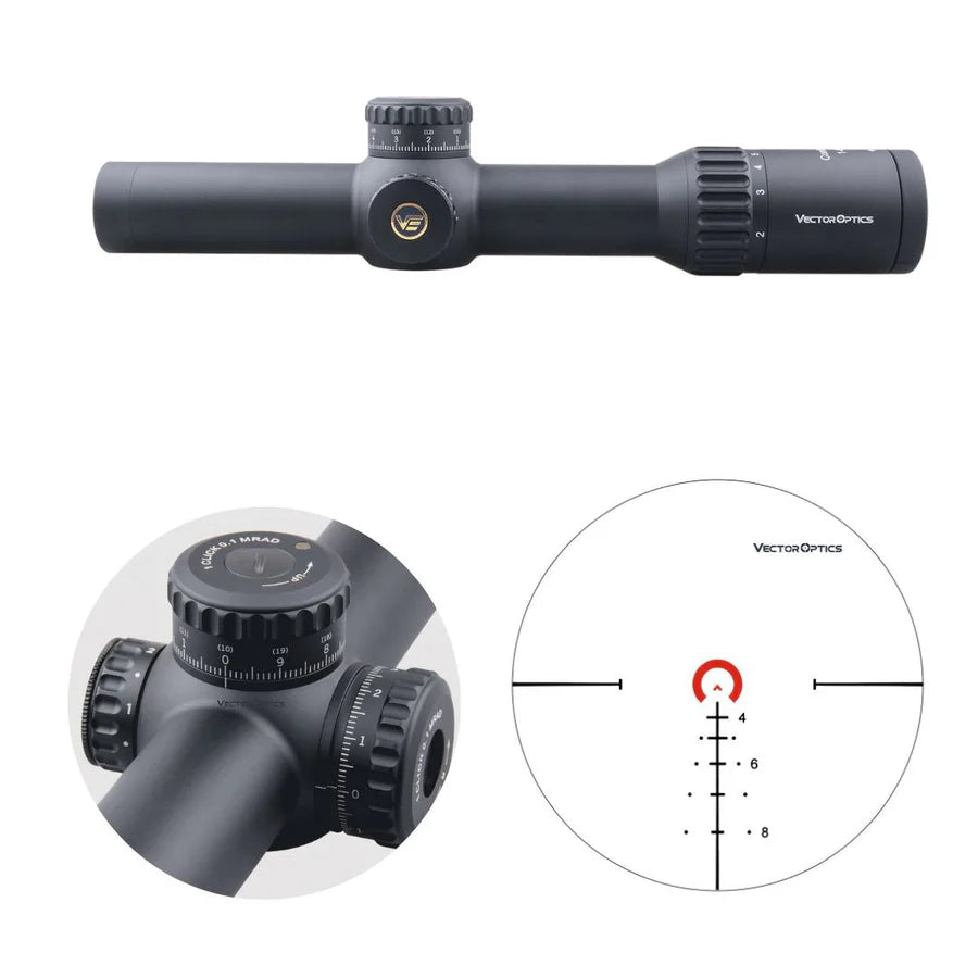 Vector Optics Continental x6 1-6x28FFP kiikaritähtäin