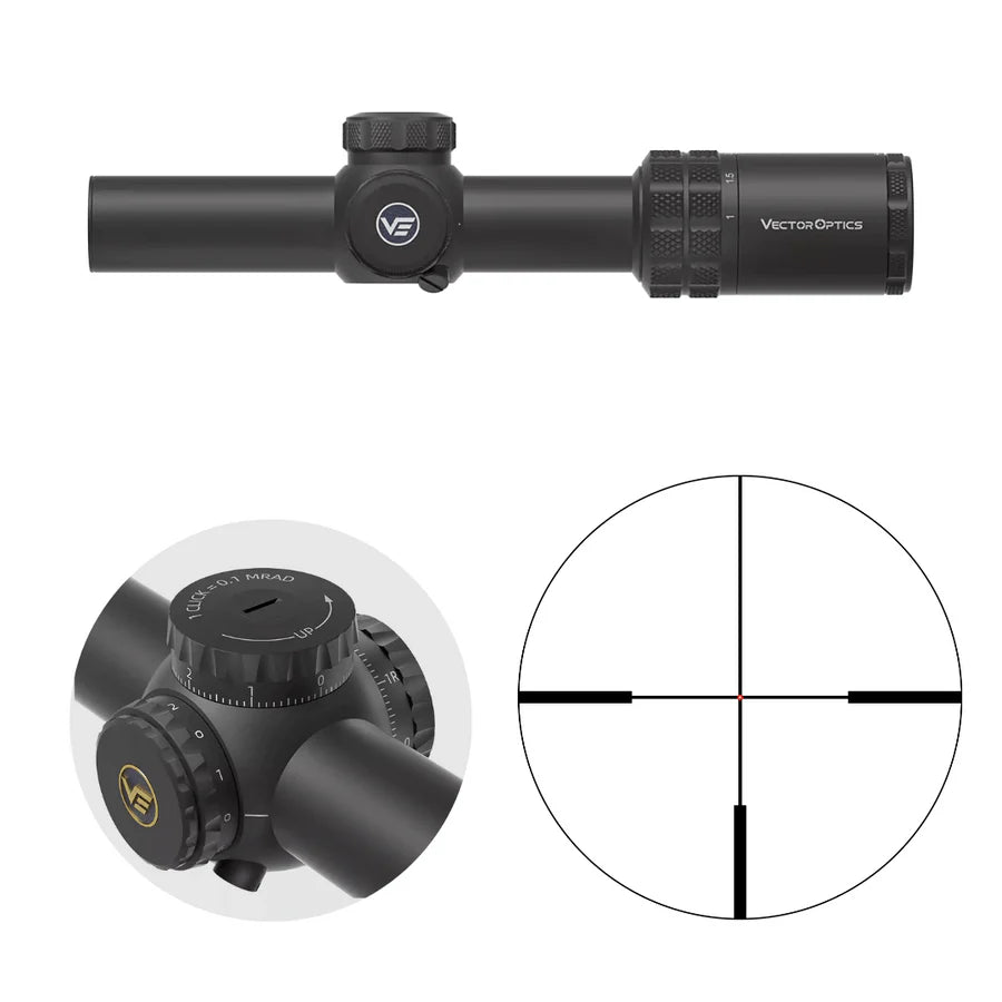 Vector Optics Grizzly 1-6x24i HD Fiber kiikaritähtäin