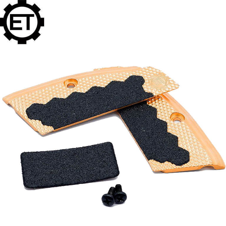 CZ 75B & SP-01, CZ TS 2, CZ Shadow 2 messinki ET lyhyet kahvapaneelit