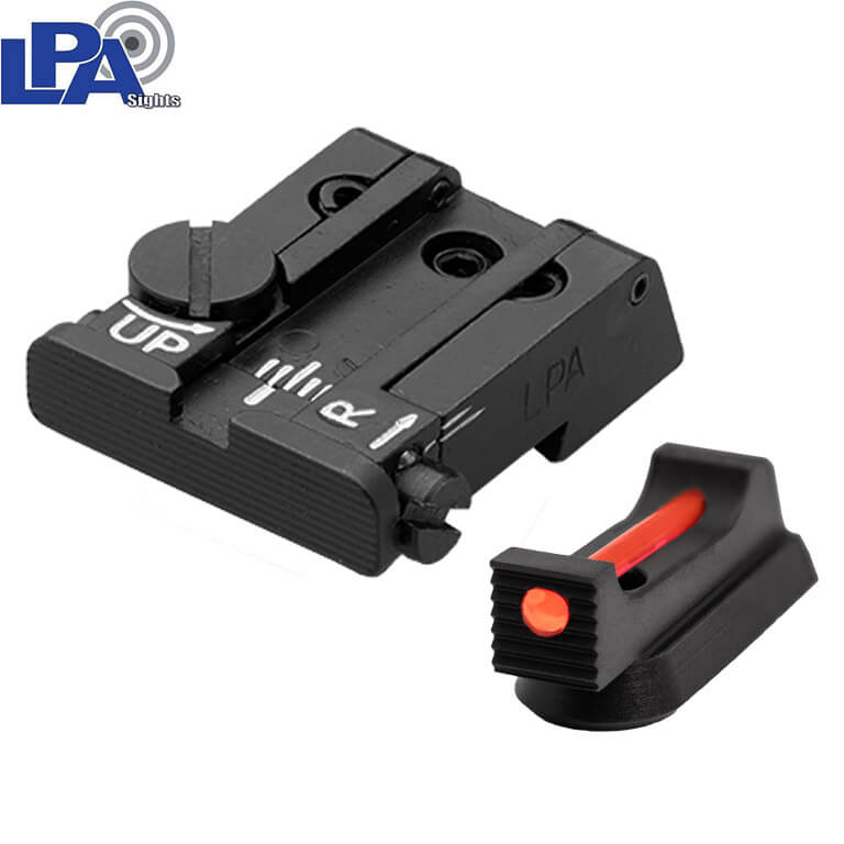 CZ P-10 adjustable sight set with fiber optics | LPA