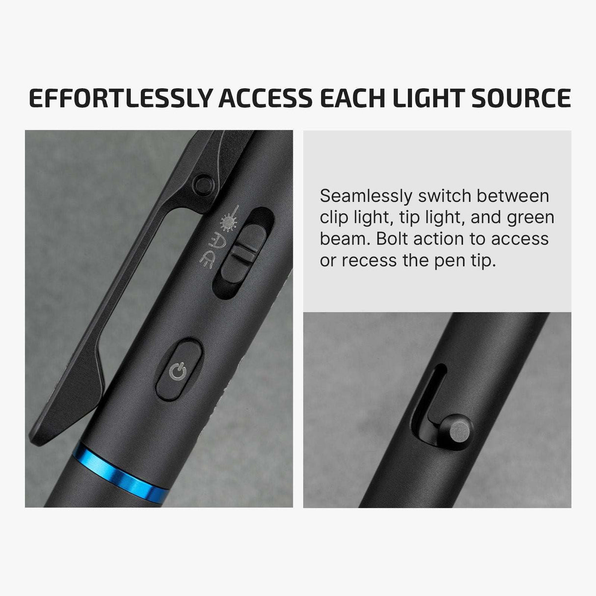 Olight O'Pen 3 | monitoiminen kynävalaisin | 120 lm + vihreä laser