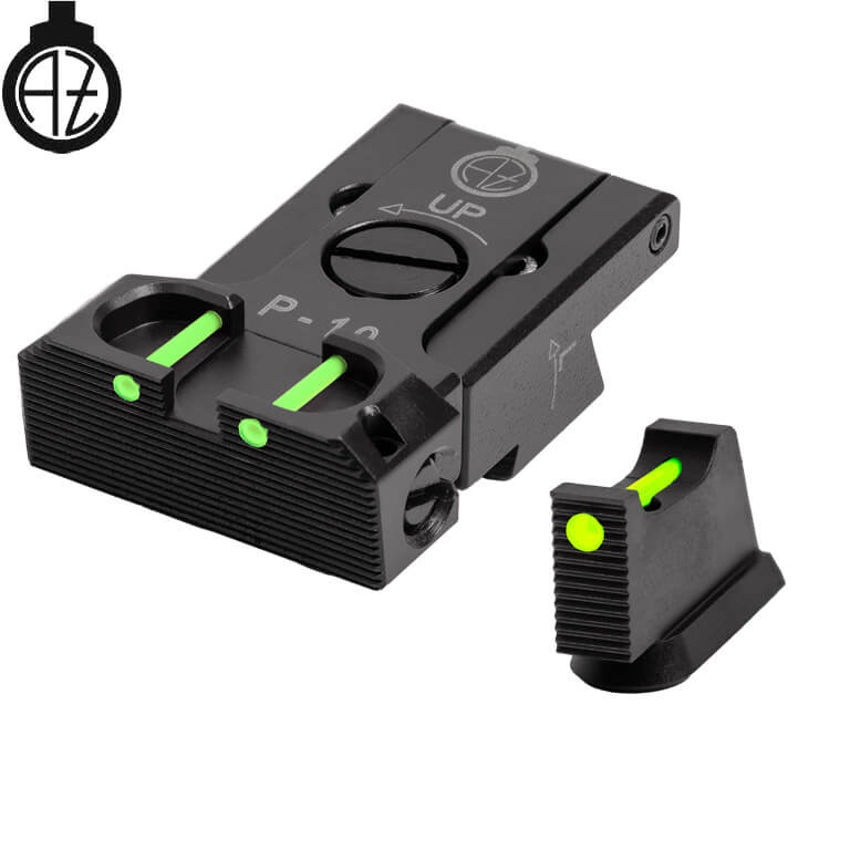 CZ P-10 säädettävät rautähtäimet | kuituoptinen B 