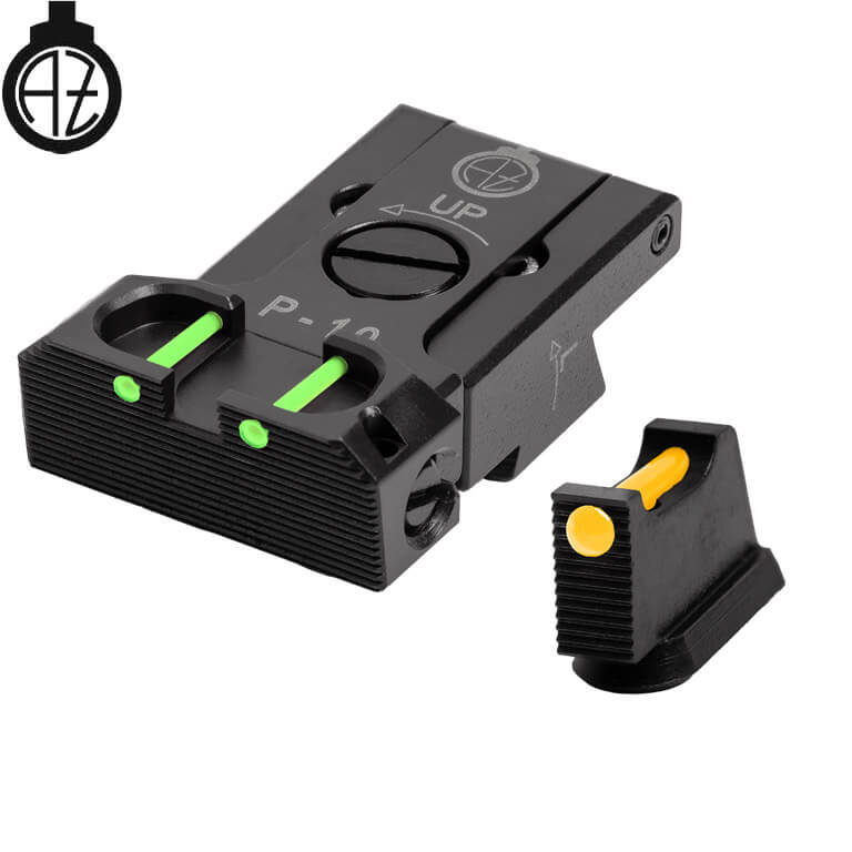 CZ P-10 säädettävät rautähtäimet | kuituoptinen B 