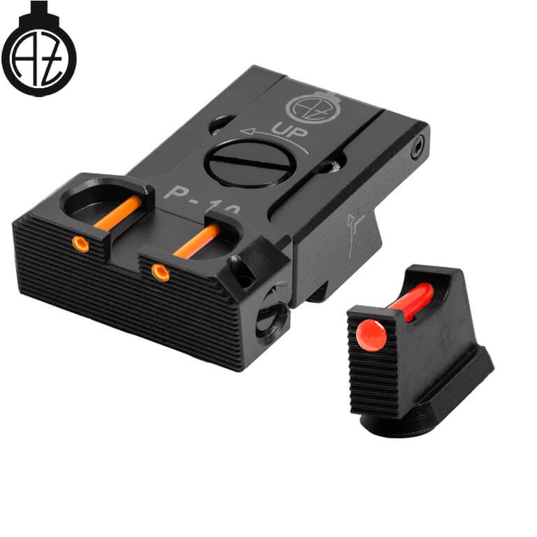 CZ P-10 säädettävät rautähtäimet | kuituoptinen B 