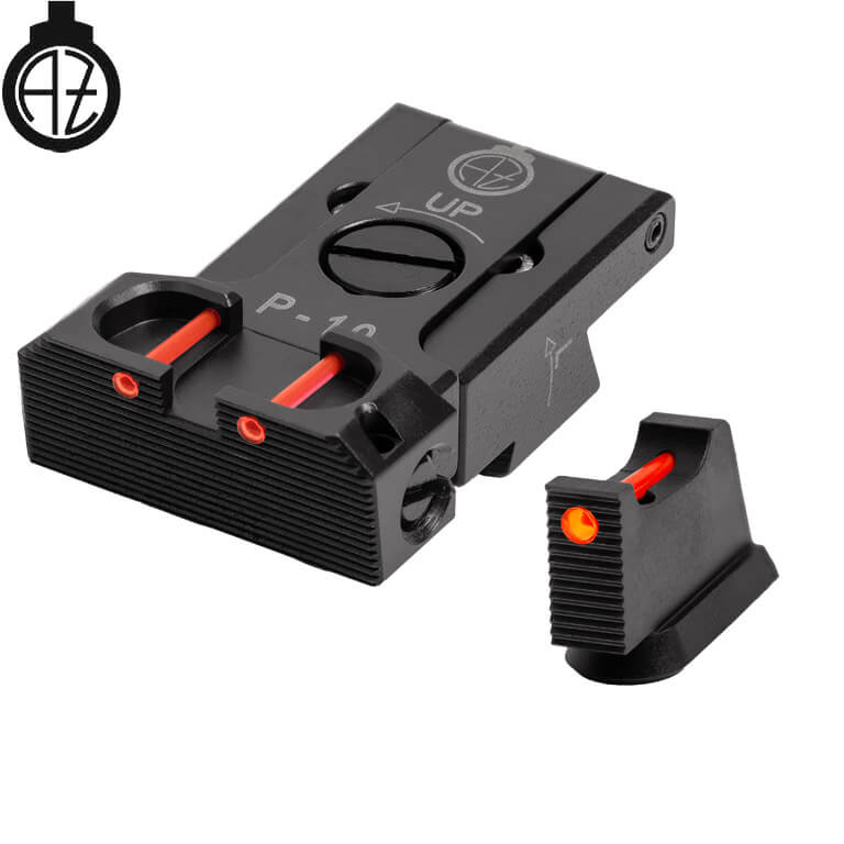 CZ P-10 säädettävät rautähtäimet | kuituoptinen B 