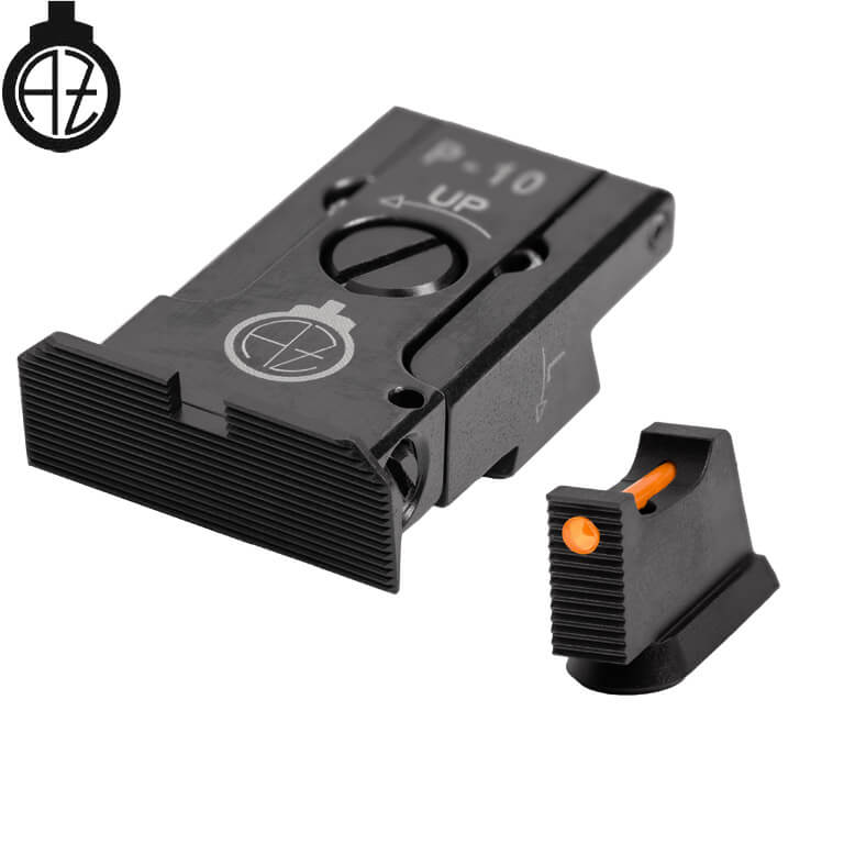 CZ P-10 säädettävät rautähtäimet | kuituoptinen A 
