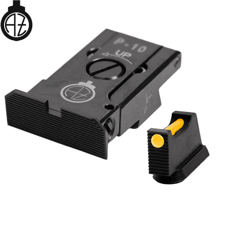 CZ P-10 säädettävät rautähtäimet | kuituoptinen A 