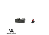 CZ P-10 Optics Ready rautähtäinsetti kuituoptisilla | Matala