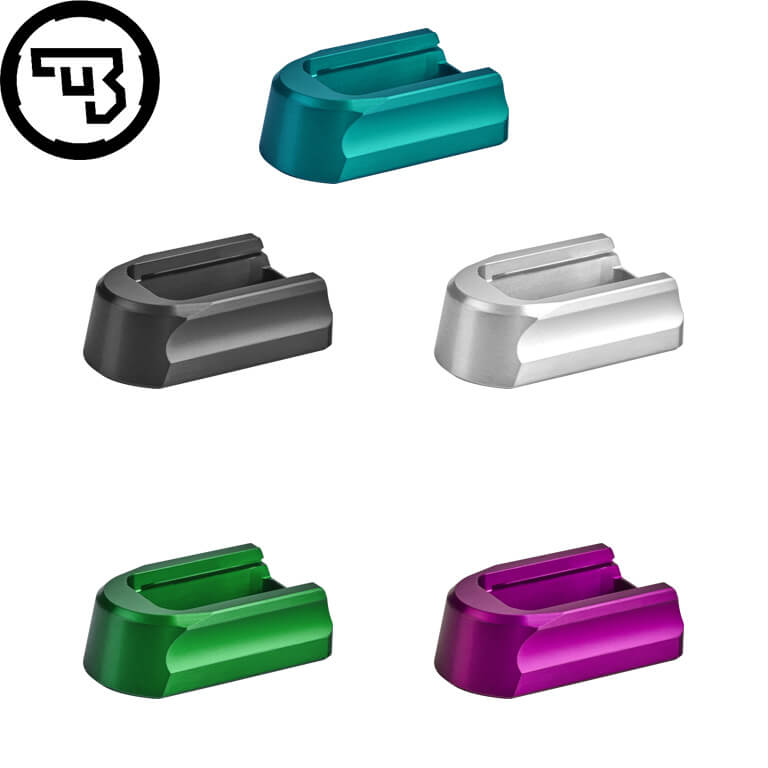 CZ Shadow 2, CZ 75B, CZ P-01, CZ 75 SP-01 alumiini CZ lippaan pohjalevy | +2patruunaa