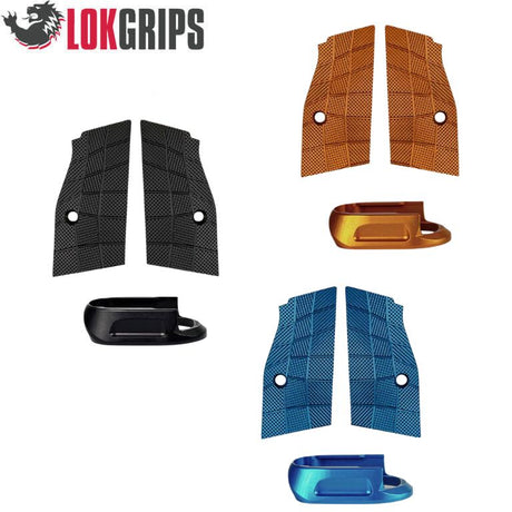 CZ Shadow 2 Compact & Carry lyhyet alumiiniset kahvapaneelit & alumiininen lippaskaivo | Gridlok