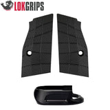 CZ Shadow 2 Compact & Carry lyhyet alumiiniset kahvapaneelit & alumiininen lippaskaivo | Gridlok_musta