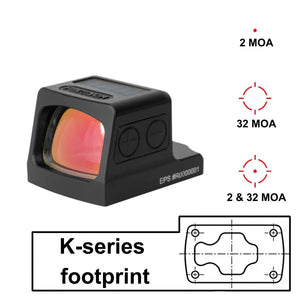 Punapistetähtäimet Holosun K-Series footprint
