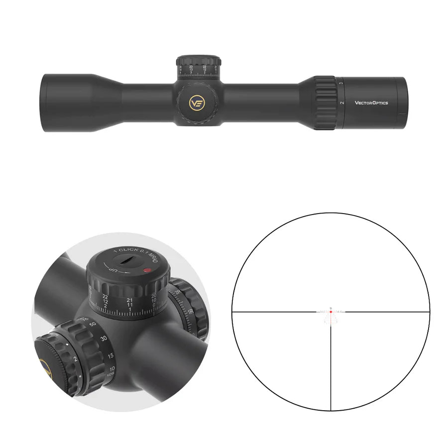 Vector Optics Continental x6 2-12x44 CTR MPVO kiikaritähtäin