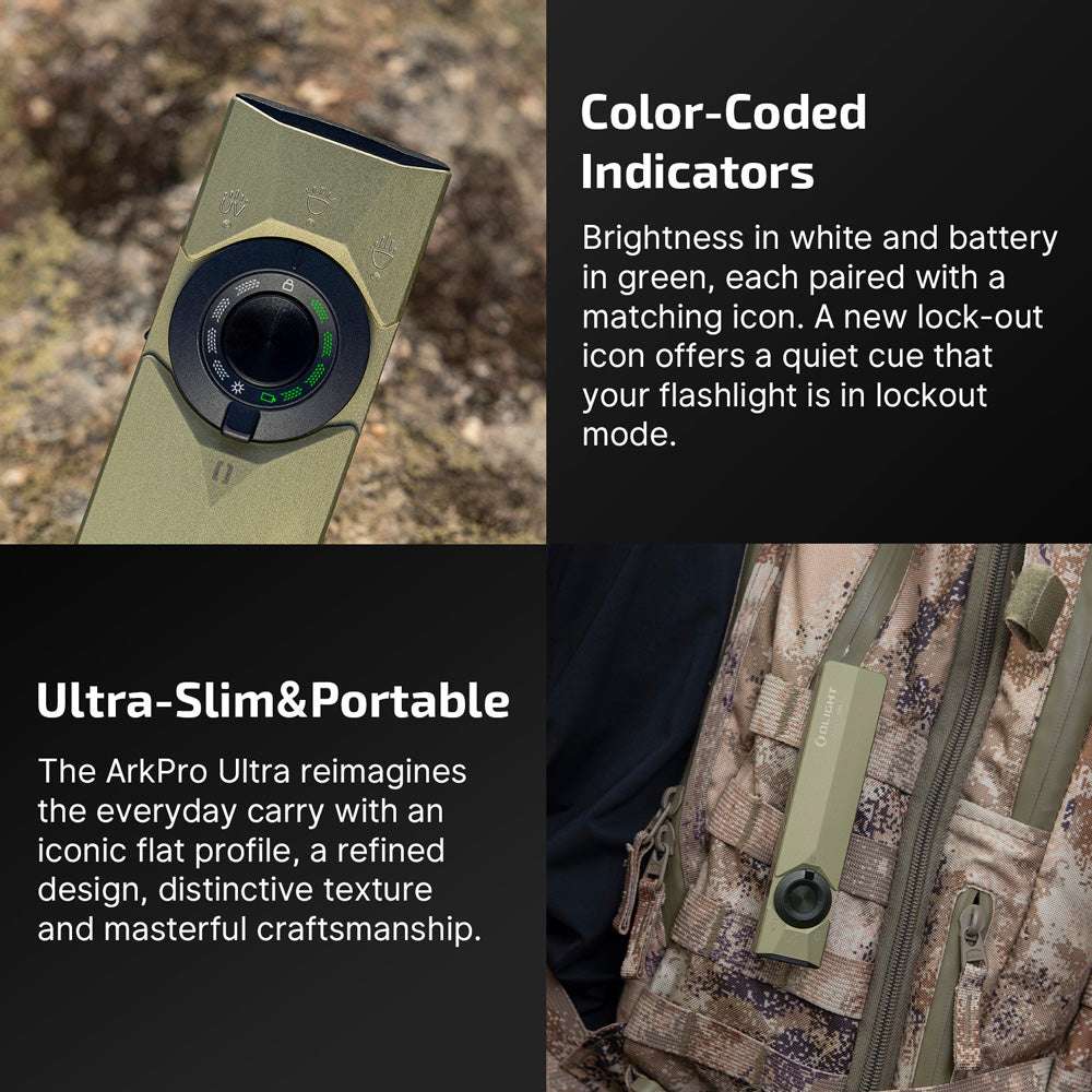 Olight ArkPro Ultra | litteä 4-in-1 EDC valaisin | 1.700 lm