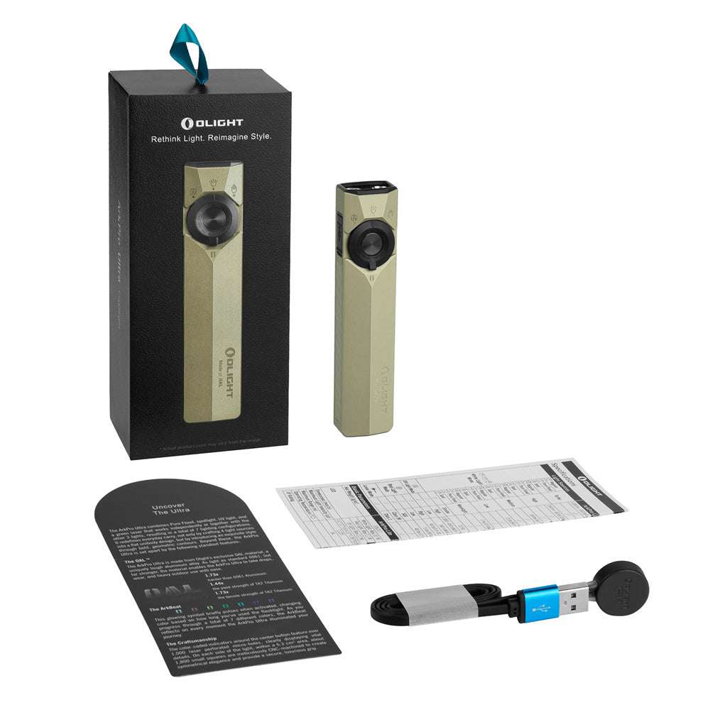 Olight ArkPro Ultra | litteä 4-in-1 EDC valaisin | 1.700 lm