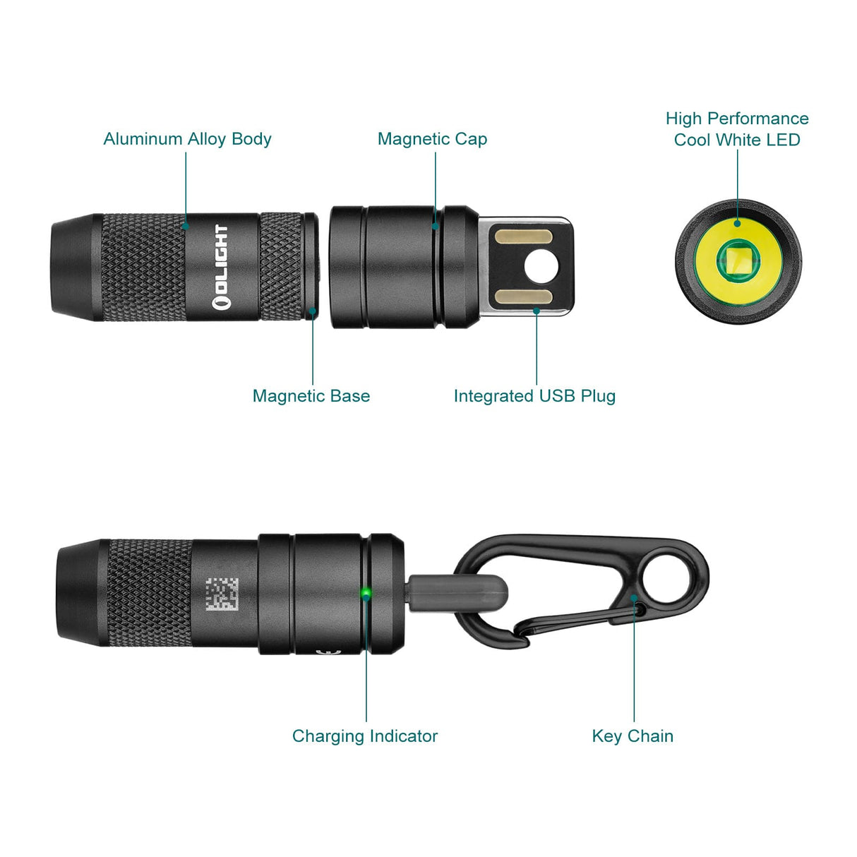 Olight imini 2 | mini ladattava avaimenperävalaisin | 50 lm