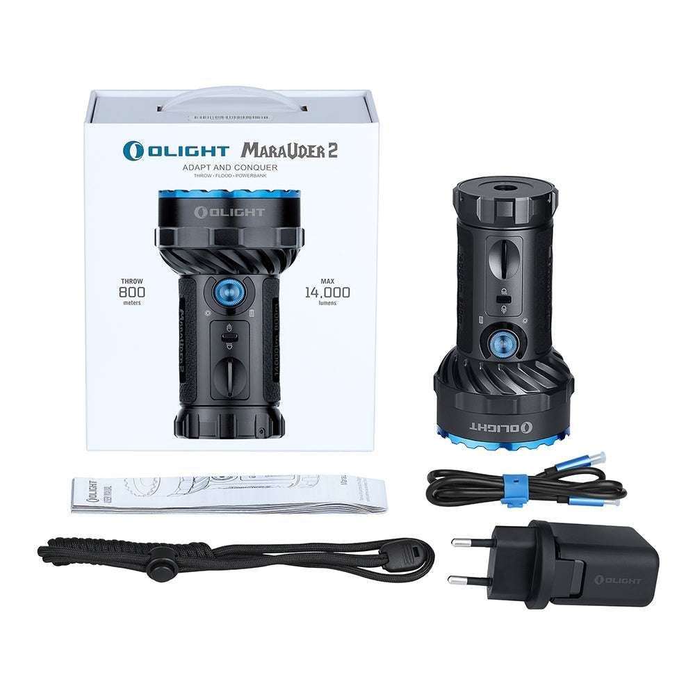 Olight Marauder 2 | erittäin tehokas ladattava valaisin | 14.000 lm