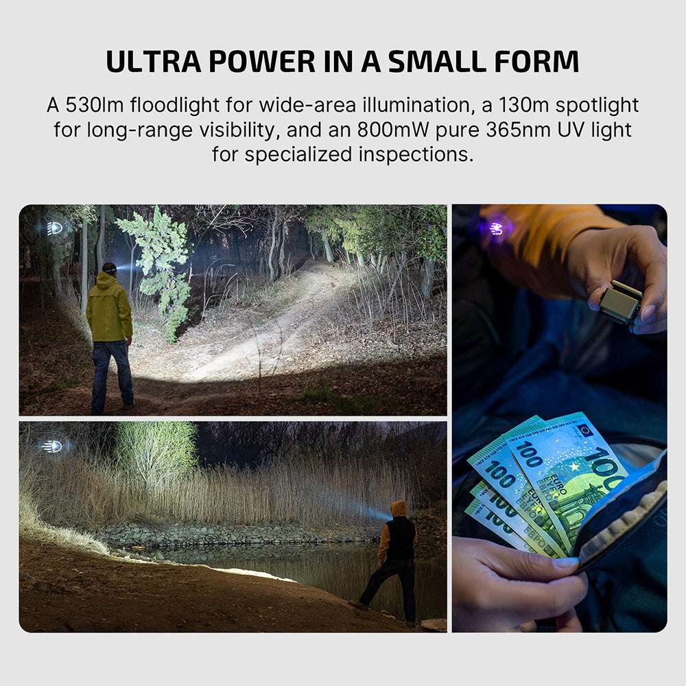 Olight Oclip Ultra | 3-in-1 klipsikiinnitteinen EDC-valaisin | 530 lm