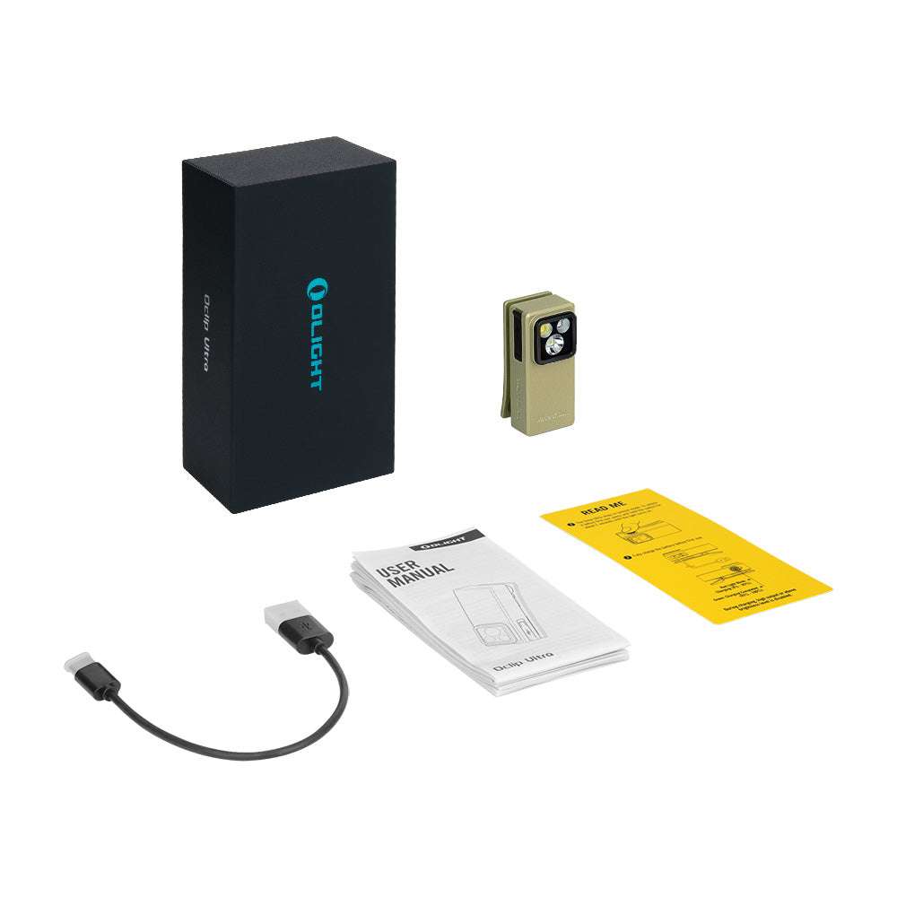 Olight Oclip Ultra | 3-in-1 klipsikiinnitteinen EDC-valaisin | 530 lm