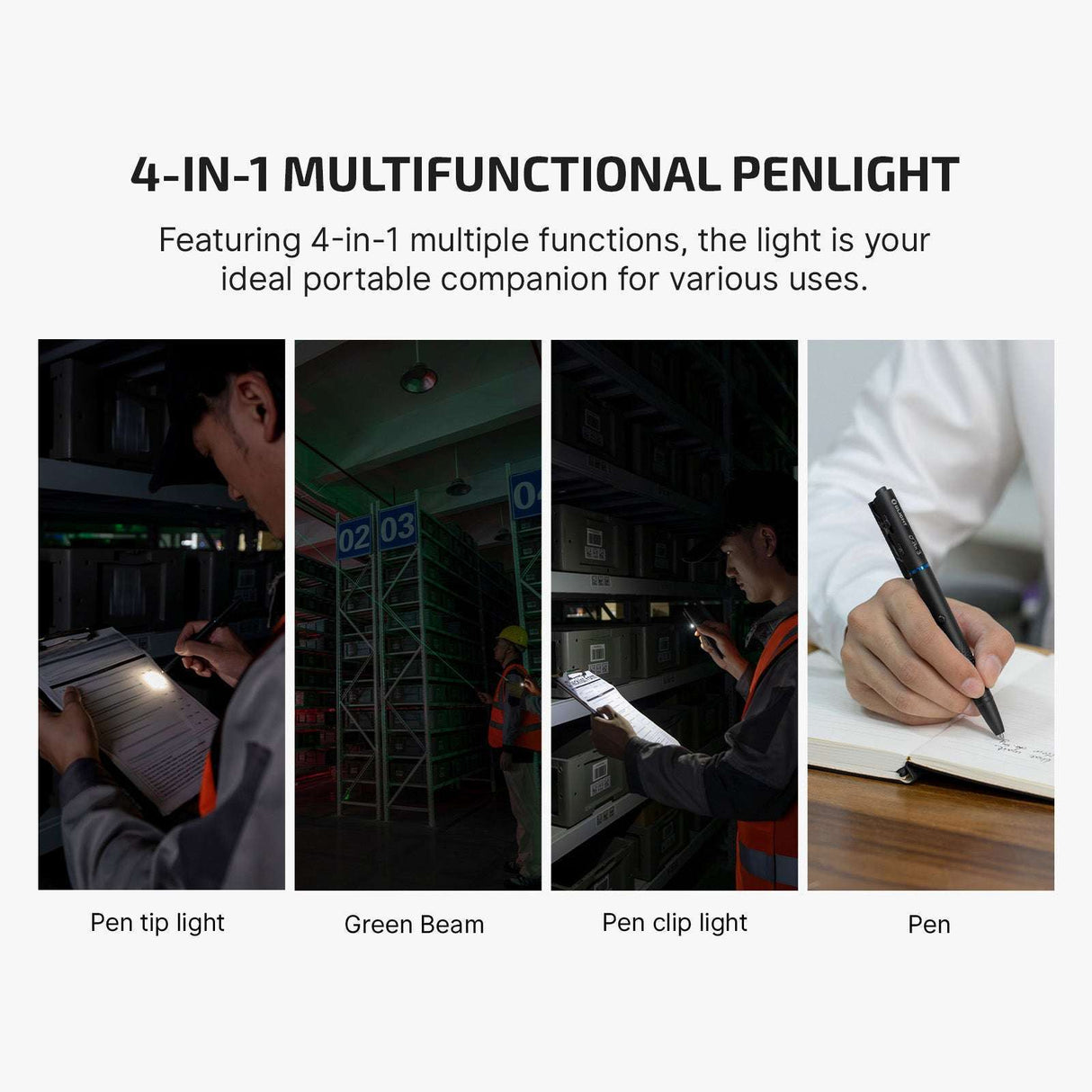 Olight O'Pen 3 | monitoiminen kynävalaisin | 120 lm + vihreä laser