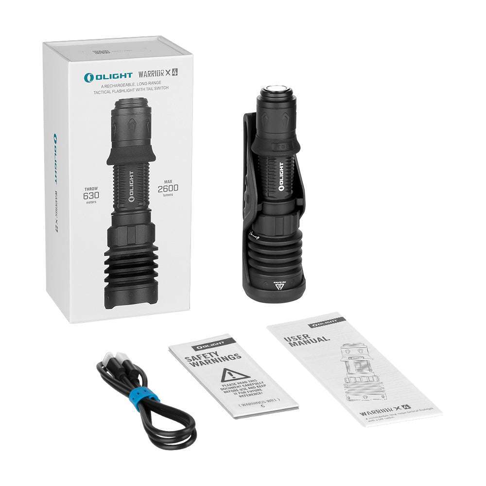 Olight Warrior X 4 | taktinen valaisin | 2.600 lm