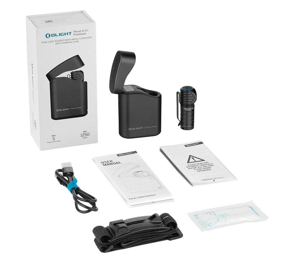 Olight Perun 3 Mini Premium | ladattava otsalamppu | 1.250 lm