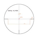 Vector Optics Forester 1-8x24 Fiber SFP kiväärin kiikaritähtäin