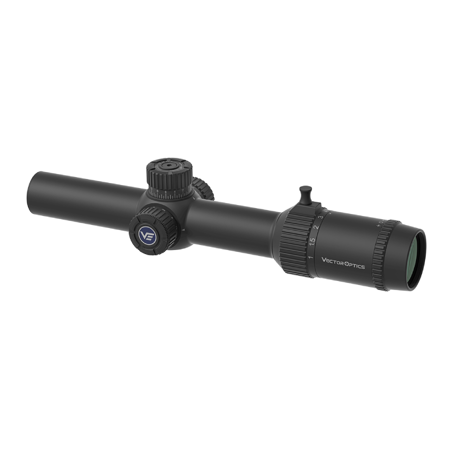 Vector Optics Forester 1-8x24 Fiber SFP kiväärin kiikaritähtäin